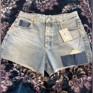 Ag Adriano Goldschmied Light Blue Denim Shorts